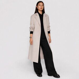 Rebecca Minkoff Double Face Wool Longline Coat Medium